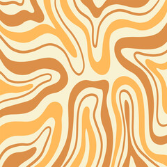 Wall Mural - Retro Marble Background, Groovy 70s Wavy Pattern