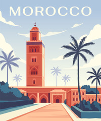 Morocco city poster