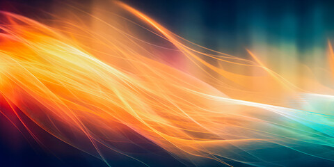 Wall Mural - flow motion lines soft focus dreamy pastel color background with copy space
