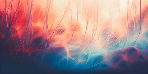 Wall Mural - soft focus dreamy pastel color background with copy space