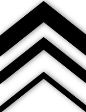 Black White Design, Set Of Abstract Pattern With Dynamic Lines In The Form Of An Arrow