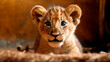 lion cub baby small .  Generative AI