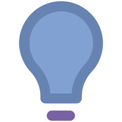 Sticker - Icon of a bulb denoting idea concept 