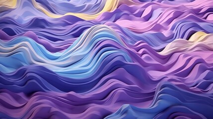  Vibrant purple and pink pattern of waves, fluid, soft and rounded forms