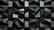 metallic gray geometric 3d blocks pattern, close up