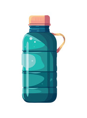 Wall Mural - Refreshing purified water in plastic bottle icon