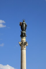 Canvas Print - Column of the Immaculate Conception in Rome, Italy