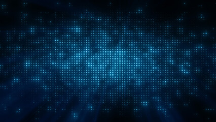 Wall Mural - flashing particles pattern with beams, rays.