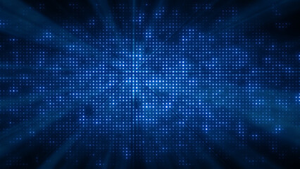 Wall Mural - flashing particles pattern with beams, rays.