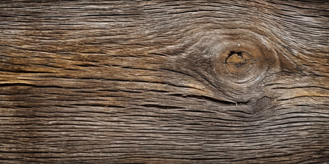 Wall Mural - Wood dark texture background, top view of old dry weathered timber, generative AI.