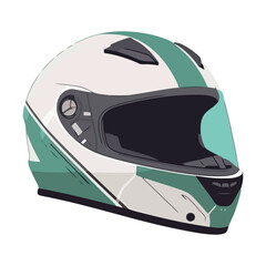 Canvas Print - Green helmet symbolizes safety