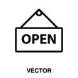 © rahul - Open sign icon, vector illustration. vector open sign icon illustration isolated on white background.eps
