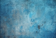 Textured And Weathered Blue Grunge Background, Evoking A Rough Vibe Generative AI