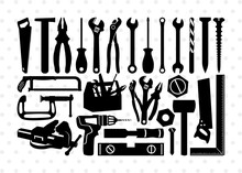 Tools SVG, Tools Silhouette, Wrench Svg, Hammer Svg, Mechanic Tools Svg, Hand Tool Svg, Toolbox Svg, Buildings Tools, Work Tools, Tools Bundle,
