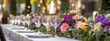 © Ash - Floral table setting for outdoor events and weddings - Perfect for your website banner!, generative AI