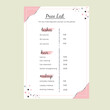 © Elizabeth - Price list with glitter for a beauty salon