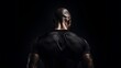 © TensorSpark - Sports performance concept,back view of an athlete. Minimal background with copy space for additional text. Sense of determination, strength, and readiness for the competition. Generative AI