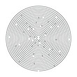 mind puzzle circle round labyrinth find the way out