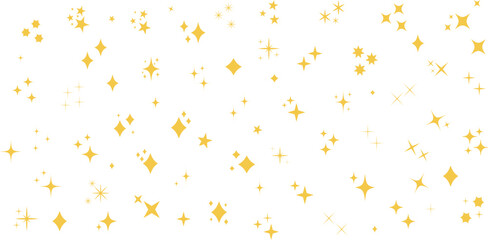 Wall Mural - シンプルな星・キラキラのアイコンセット　　simple shining icon set