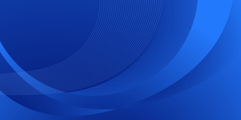 Wall Mural - abstract blue wave gradient background with lines