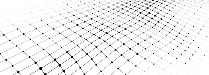 Vector perspective grid. Detailed lines forming an abstract background
