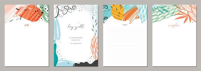 Wall Mural - trendy abstract templates. suitable for poster, greeting and business card, invitation, flyer, banne