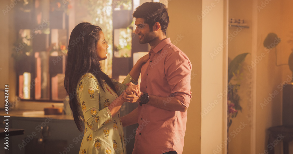 Young Couple Dancing And Having Fun In The Kitchen Boyfriend And young-couple-dancing-and-having-fun-in-the-kitchen-boyfriend-and