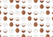© BillionsPhoto - Coconut Seamless Pattern Background. Vector Illustration.