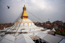 Boudhanath Stupa In Kathmandu, Nepal - UNESCO World Heritage Site