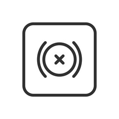 Warning error, car parts, car service icon for UI interface