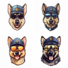 Sticker - set of dog