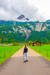 Wall Mural - Berner Oberland Highlands in Switzerland