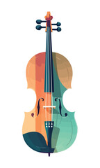 Canvas Print - violin instrument with strings