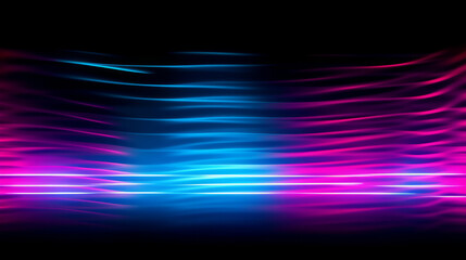 Wall Mural - abstract futuristic background with purple and blue glowing neon moving high speed wave lines and bokeh lights data transfer concept 