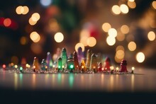 Out-of-focus Festive Background. Generative AI
