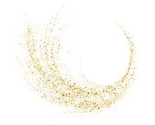 Abstract Shiny Gold Glitter Design Element