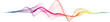 © LariBat - Visualization of music, sound. Abstract rainbow wave on a transparent background for web design, presentation design, web banners. Design element