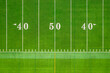 Top-down of the 50 yard line