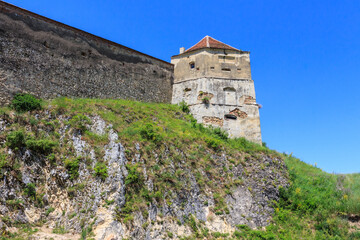 Wall Mural - View of Rasnov Citadel - a medieval fortress in the mountains of Transylvania. Romania