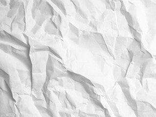 Poster - texture of white paper is crumpled. Background for various purposes backdrop for display