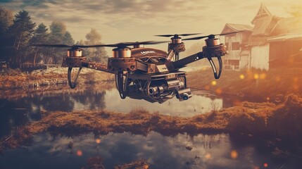 Use of drones for different purposes. Drones help people in different spheres of life.