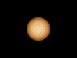 Suns surface with sunspots on 24th of May 2023
