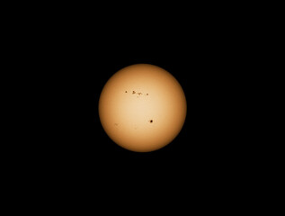 Wall Mural - suns surface with sunspots on 24th of may 2023