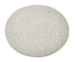 Oval pebble stone for SPA treatments, top view, isolated on transparent background .