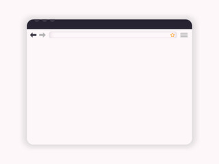 Sleek Clay Styled Modern Web Browser Window