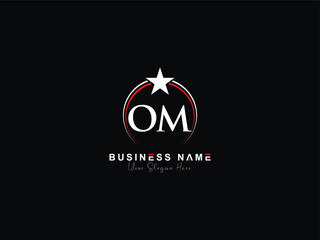 Minimal OM Luxury Logo, Minimalist Modern Letter Om mo Logo Icon Design