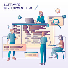 Canvas Print - Software Development Team Composition