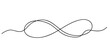 Infinity love icon. Continuous line art drawing