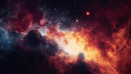 galaxy and nebula. abstract space background. endless universe with stars and galaxies in outer spac