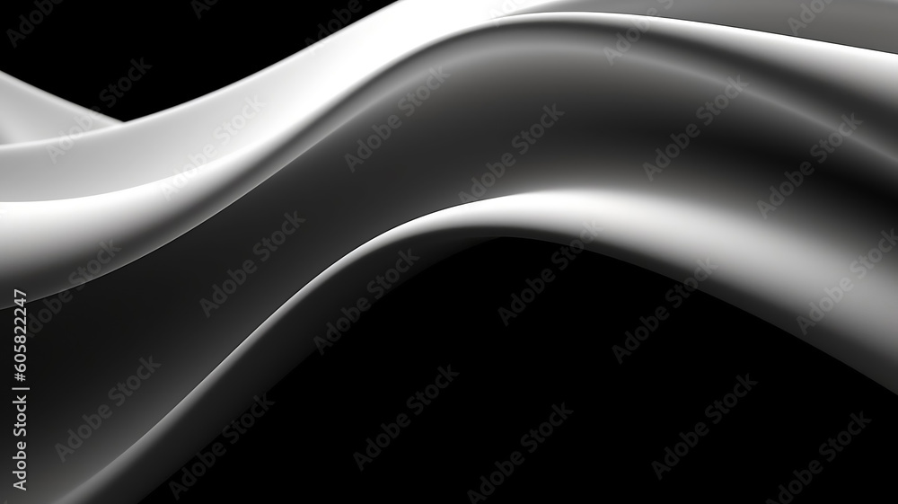 black and white abstract wave background wallpaper generative ai Stock ...